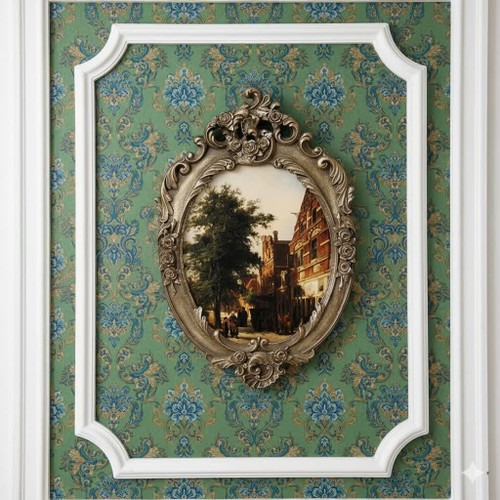 تابلو پتینه نقاشی مخمل طرح فرانسوی کدAF02